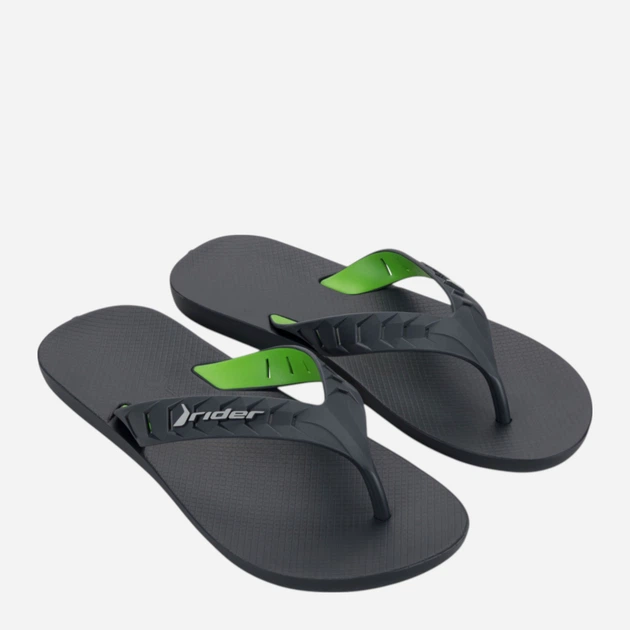 Klapki japonki basenowe męskie Rider Street Duo Tho 12430-BK231 39-40 (25 cm) Ciemnoszare (7900204205269) - obraz 2