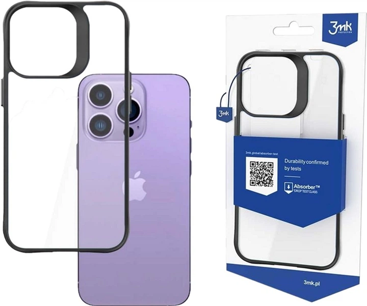 Панель 3MK Satin Armor Case+ для Apple iPhone 14 Pro Прозорий (5903108476799) - зображення 2