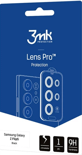 Захисне скло 3MK Lens Protection Pro для камери Samsung Galaxy Z Flip 5 з монтажною рамкою (5903108528177) - зображення 2