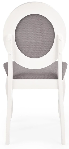 Стілець для кухні Halmar Barock дерев’яний Білий/Сірий (5905248121492) - зображення 3