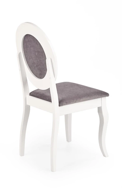Стілець для кухні Halmar Barock дерев’яний Білий/Сірий (5905248121492) - зображення 5