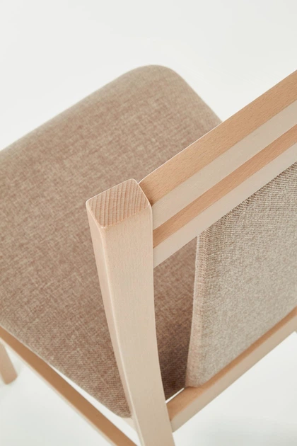 Стілець для кухні та вітальні Halmar Hubert 8 Бежевий/Дуб сонома (5905248122215) - зображення 7