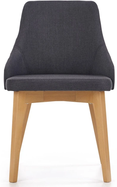 Krzesło do kuchni i salonu Halmar Toledo Grafitowe/Dąb miodowy (5905248122666) - obraz 5