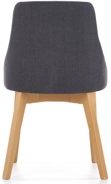 Krzesło do kuchni i salonu Halmar Toledo Grafitowe/Dąb miodowy (5905248122666) - obraz 7