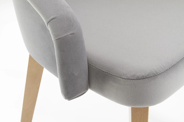 Krzesło do kuchni i salonu Halmar Toledo 2 Popielate/Dąb miodowy (5905248122574) - obraz 7