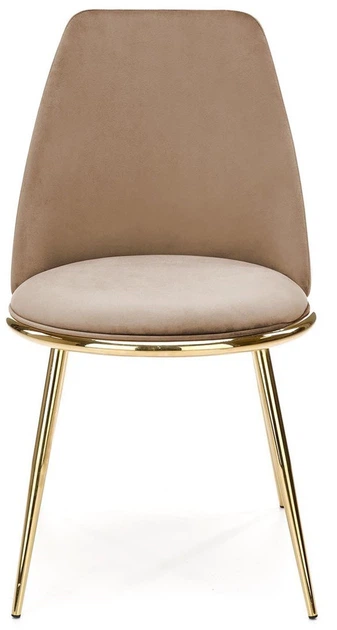 Krzesło do kuchni i salonu Halmar K460 ze złotym stelażem Beżowe (5905248125773) - obraz 10