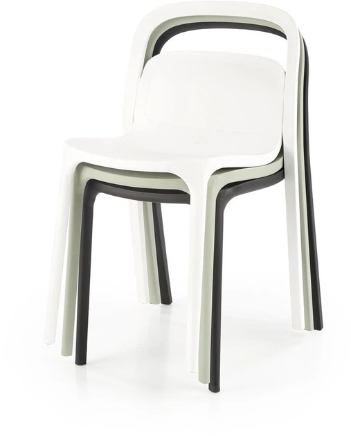 Krzesło do kuchni Halmar K490 plastikowe Białe (5905248125810) - obraz 9