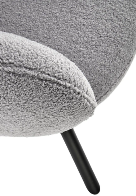 Стілець для кухні та вітальні Halmar K498 обертальний Попелястий (5905248126022) - зображення 3