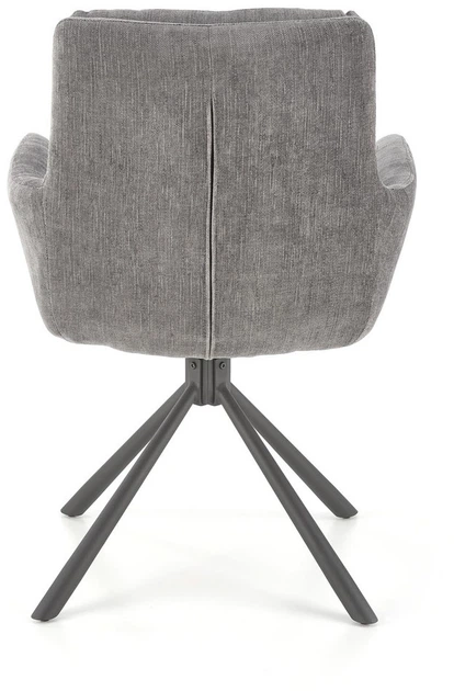 Стілець для кухні та вітальні Halmar K495 обертальний Попелястий (5905248125957) - зображення 13