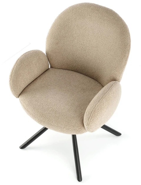 Krzesło do kuchni i salonu Halmar K498 obrotowe Cappucino (5905248126015) - obraz 14