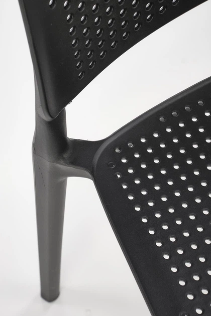 Стілець для кухні Halmar K514 пластиковий Чорний (5905248126282) - зображення 4