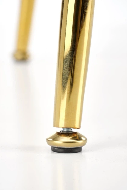 Krzesło do kuchni i salonu Halmar K500 ze złotym stelażem Beżowe/Czarne (5905248126060) - obraz 7