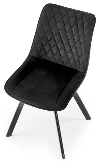 Стілець для кухні та вітальні Halmar K520 обертальний Чорний (5905248126435) - зображення 13