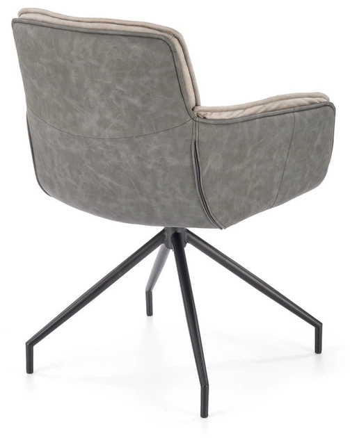 Krzesło do kuchni i salonu Halmar K523 obrotowe Popielate (5905248126503) - obraz 11