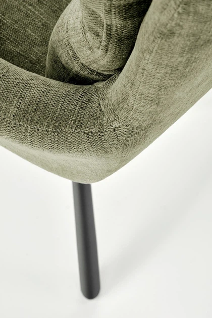 Стілець для кухні та вітальні Halmar K495 обертальний Оливковий (5905248131903) - зображення 4