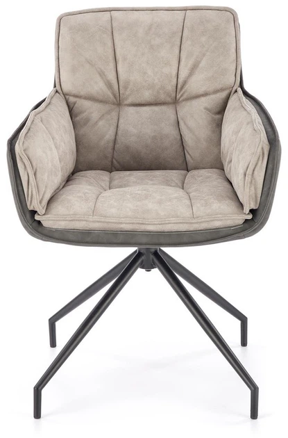 Krzesło do kuchni i salonu Halmar K523 obrotowe Popielate (5905248126503) - obraz 18