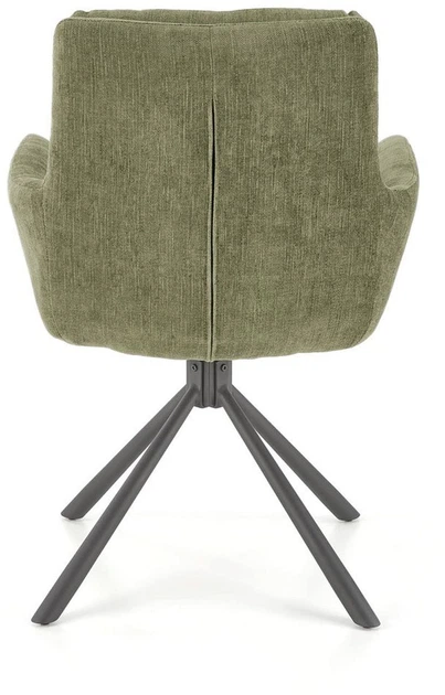 Стілець для кухні та вітальні Halmar K495 обертальний Оливковий (5905248131903) - зображення 10