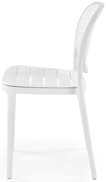 Стілець для кухні Halmar K529 пластиковий Білий (5905248132108) - зображення 4