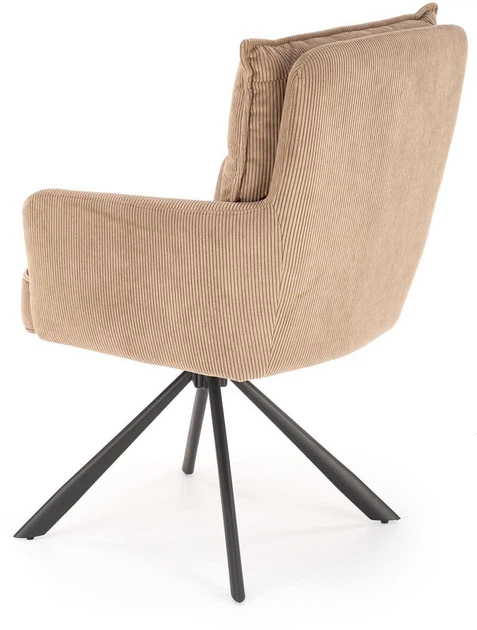 Стілець для кухні та вітальні Halmar K528 обертальний Капучино (5905248132085) - зображення 5