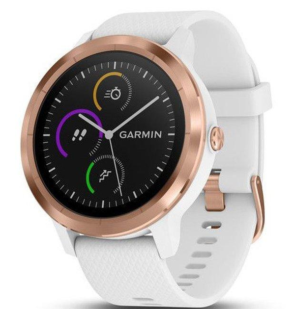 garmin vivoactive 3 white with rose gold hardware