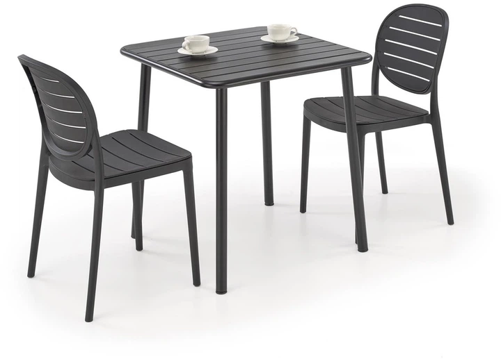 Стілець для кухні Halmar K529 пластиковий Чорний (5905248132122) - зображення 3