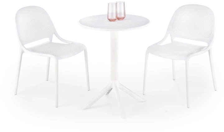 Krzesło do kuchni Halmar K532 plastikowe Białe (5905248132191) - obraz 4