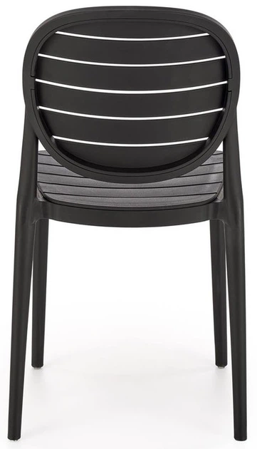 Стілець для кухні Halmar K529 пластиковий Чорний (5905248132122) - зображення 9
