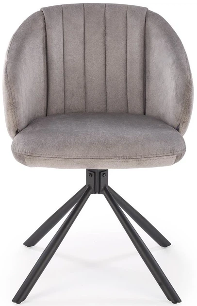 Krzesło do kuchni i salonu Halmar K533 obrotowe Popielate (5905248132252) - obraz 7