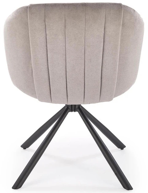 Krzesło do kuchni i salonu Halmar K533 obrotowe Popielate (5905248132252) - obraz 8