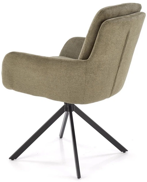 Krzesło do kuchni i salonu Halmar K536 obrotowe Oliwkowe (5905248132320) - obraz 5