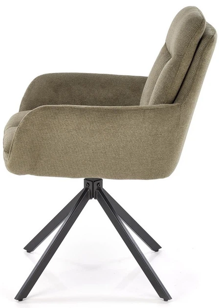 Krzesło do kuchni i salonu Halmar K536 obrotowe Oliwkowe (5905248132320) - obraz 7