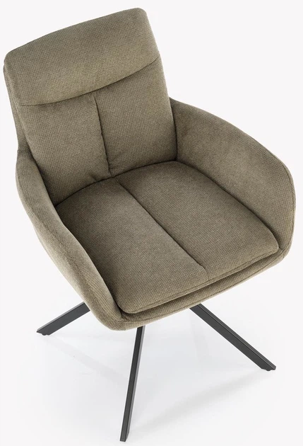 Krzesło do kuchni i salonu Halmar K536 obrotowe Oliwkowe (5905248132320) - obraz 10