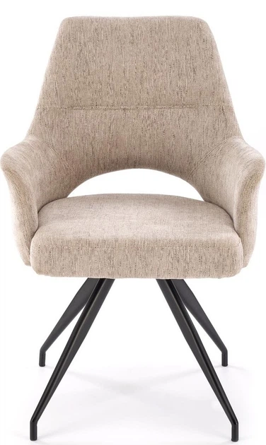 Krzesło do kuchni i salonu Halmar K542 obrotowe Beżowe (5905248132481) - obraz 7