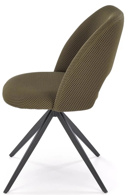 Стілець для кухні та вітальні Halmar K546 обертальний Оливковий (5905248132603) - зображення 8