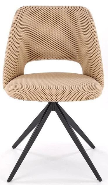 Стілець для кухні та вітальні Halmar K546 обертальний Бежевий (5905248132580) - зображення 9