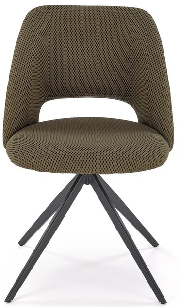 Стілець для кухні та вітальні Halmar K546 обертальний Оливковий (5905248132603) - зображення 10