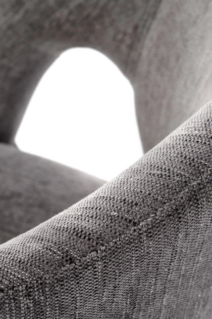 Стілець для кухні та вітальні Halmar K550 обертальний Попелястий (5905248132740) - зображення 3