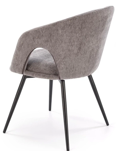 Стілець для кухні та вітальні Halmar K550 обертальний Попелястий (5905248132740) - зображення 5