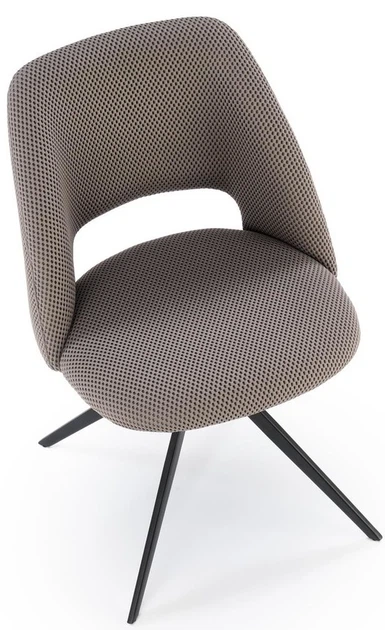 Стілець для кухні та вітальні Halmar K546 обертальний Попелястий (5905248132610) - зображення 11