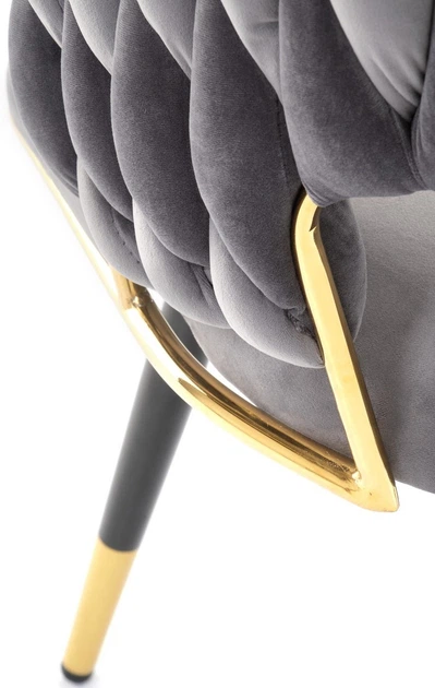 Стілець для кухні та вітальні Halmar K551 Попелястий (5905248132764) - зображення 11