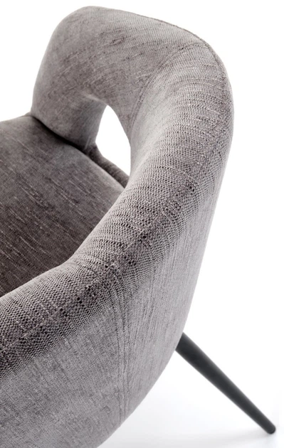 Стілець для кухні та вітальні Halmar K550 обертальний Попелястий (5905248132740) - зображення 12