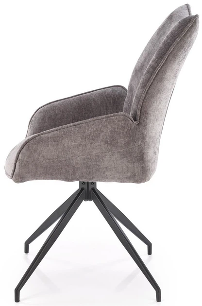 Krzesło do kuchni i salonu Halmar K553 obrotowe Popielate (5905248132801) - obraz 6