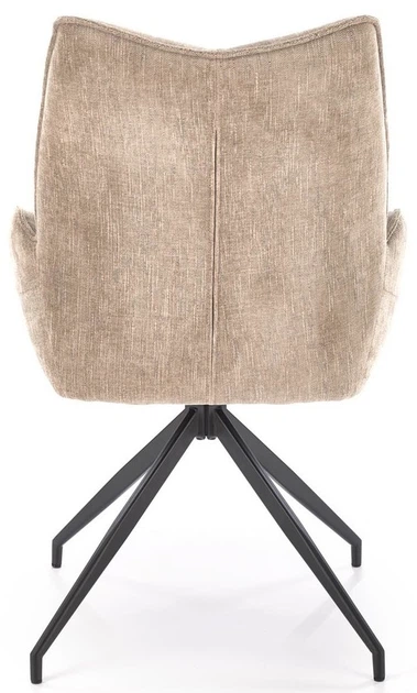 Стілець для кухні та вітальні Halmar K553 обертальний Бежевий (5905248132795) - зображення 8