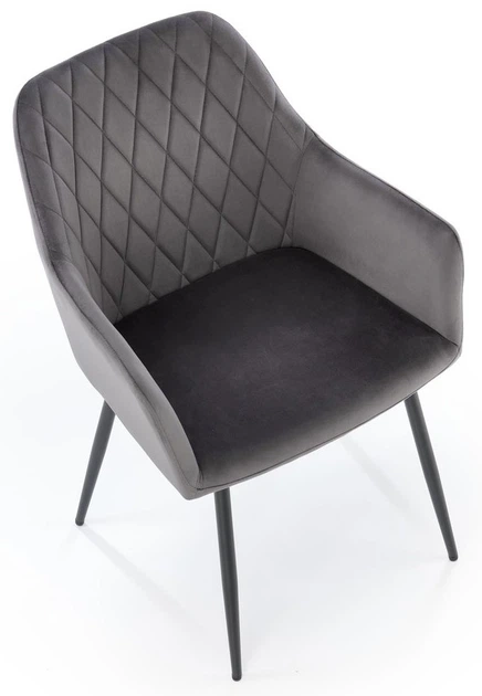 Стілець для кухні та вітальні Halmar K558 Попелястий (5905248132894) - зображення 8