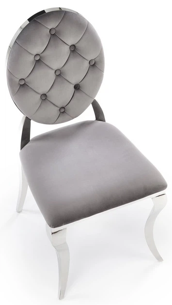 Стілець для кухні та вітальні Halmar K555 Попелястий/Сріблястий (5905248132832) - зображення 10