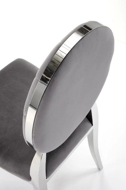 Стілець для кухні та вітальні Halmar K555 Попелястий/Сріблястий (5905248132832) - зображення 11