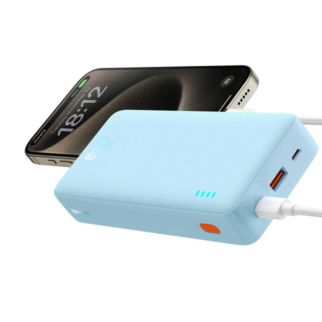 Портативний зарядний пристрій Baseus Airpow 20W 20000mAh Blue (P10022804313-00) - зображення 3