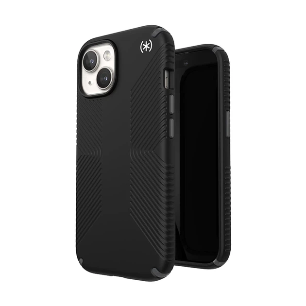 Чехол Speck Presidio2 Grip для iPhone 15 | 14 | 13 Black/Slate Grey with MagSafe (150557-3205) - Фото 1 Чехол Speck Presidio2 Grip для iPhone 15 | 14 | 13 Black/Slate Grey with MagSafe (150557-3205) - изображение 1