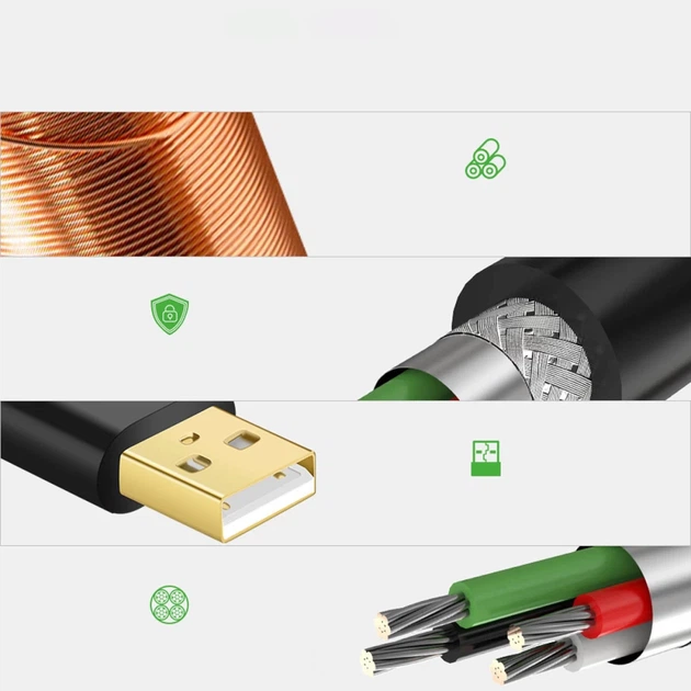 Кабель-удлинитель Ugreen USB-A (Male) to USB-A (Female) 480Mbps 20m Black (6957303813247) - Фото 11 Кабель-удлинитель Ugreen USB-A (Male) to USB-A (Female) 480Mbps 20m Black (6957303813247) - изображение 11