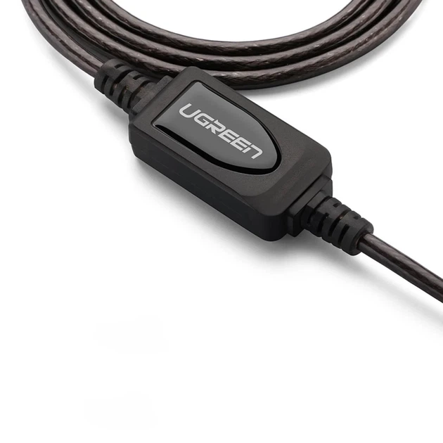Кабель-удлинитель Ugreen USB-A (Male) to USB-A (Female) 480Mbps 20m Black (6957303813247) - Фото 12 Кабель-удлинитель Ugreen USB-A (Male) to USB-A (Female) 480Mbps 20m Black (6957303813247) - изображение 12